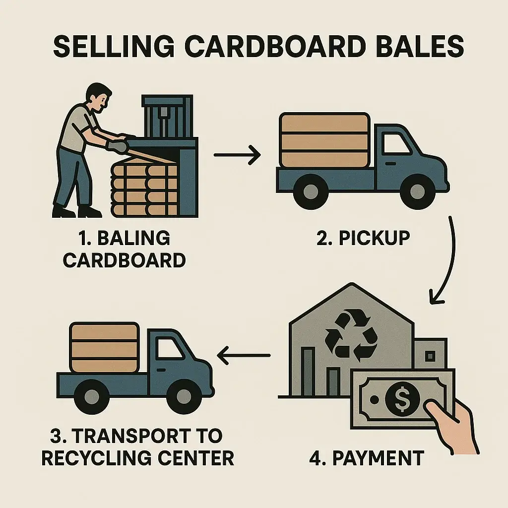 Selling and Recycling Cardboard Bales