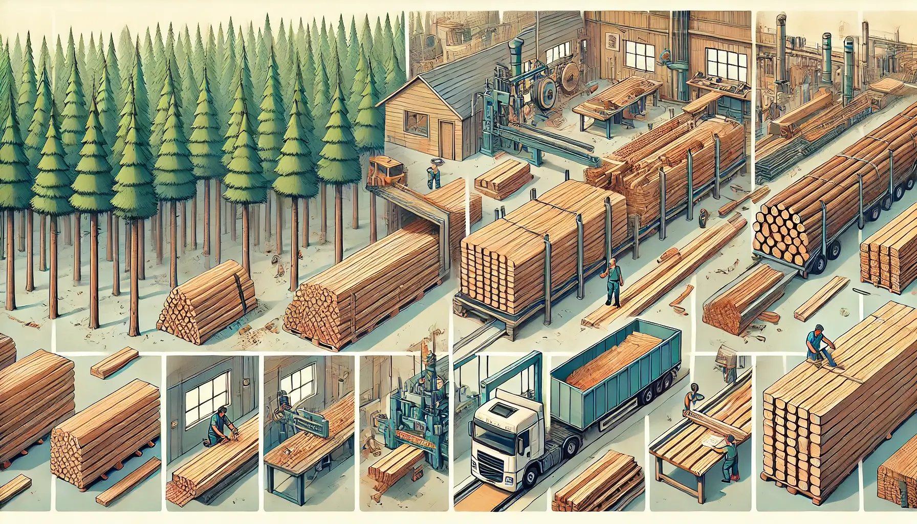 Types of Wood Used in Pallet Manufacturing