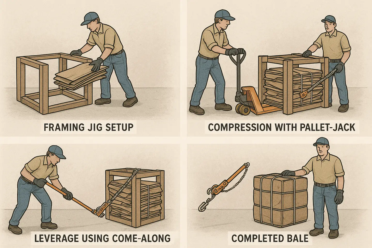 Guide to Baling Cardboard for Recycling and Storage
